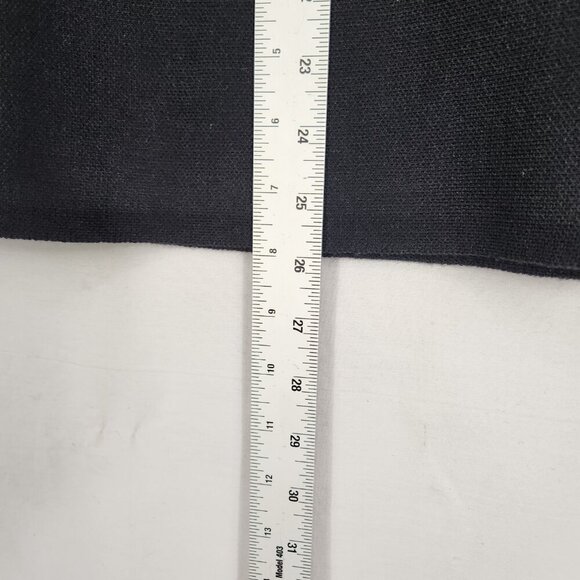 Milano Knit Faux Wrap Skirt Women's M Black Stretch Business Old Money Formal - Picture 5 of 7